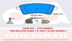 Trw Gdb1785 Fren Balatası Ön Kangoo Iı 2008 Sonrası / Cıtan 12-