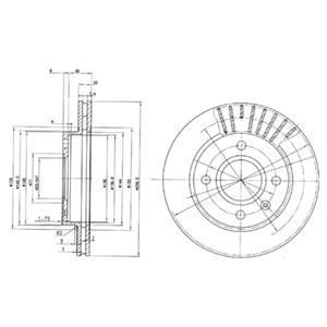 Delphi Bg2440 Fren Diski Ön Fıesta Iıı 1989 Sonrası Fıesta Iv 1995 Sonrası Ka 1996 Sonrası E
