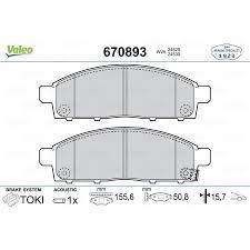 VALEO 670893 ÖN BALATA L200 PİCK-UP 2.5DI-D (KBT-KAT) (05-10) L20