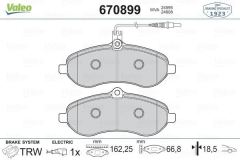 VALEO 670899 ÖN BALATA FİŞLİ EXPERT-SCUDO-JUMPY-1.6-2.0 MTJ 07=-