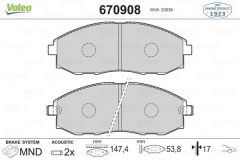 VALEO 670908 ÖN BALATA STAREX 2.4I-2.5D 97=- 2.4I-2.5TCI-2.5 CRDI