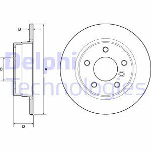 Delphi Bg2624 Fren Diski Tk Bmw 316 318 320 323 325 328 04/91- Ar
