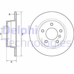 Delphi Bg2624 Fren Diski Tk Bmw 316 318 320 323 325 328 04/91- Ar