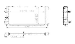 Kale 0534342Pa Su Radyatörü Kangoo I 1998 Sonrası 1.9D Nac 1.5 Dcı Ac 2 Sı