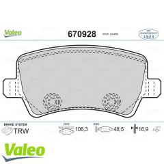 VALEO 670928 ARKA BALATA MONDEO 07=-GALAXY 06=- SMAX 06=- VOLVO S