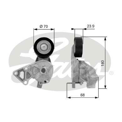 Gates T38307 Alternatör V Kayış Gergi Rulmanı Kütüklü A3 1.9 Tdı