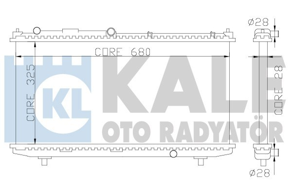 Kale 359900 Radyatör Mazda 323 F Vı Al-Pl-Brz 325X678X22