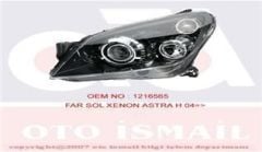 Hella 1El008700-311 Far Sol + Sinyal Astra H 2004 Sonrası Xenon Ds2+H7