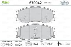 VALEO 670942 ÖN BALATA ANTARA 2.4-3.2 V6-2.0 CDTI 2.2CDTİ 05/06=-