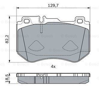 Bosch 986494777 Ön Fren Balatası C Class 14-