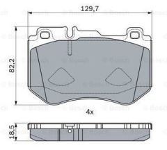 Bosch 986494777 Ön Fren Balatası C Class 14-