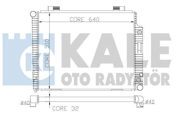 Kale 360500 Su Radyatörü Meredes E200E 200 Te 230E 230 Te 240E 24