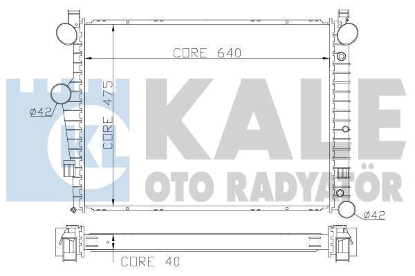 Kale 360700 Su Radyatörü Mercedes S Serısı W220 Brazıng 641X478X4