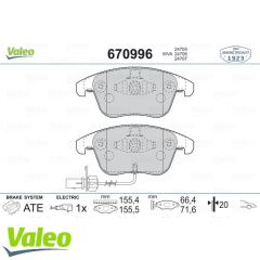 VALEO 670996 ÖN BALATA AUDI A4 - A5 09=-(GDB1814)