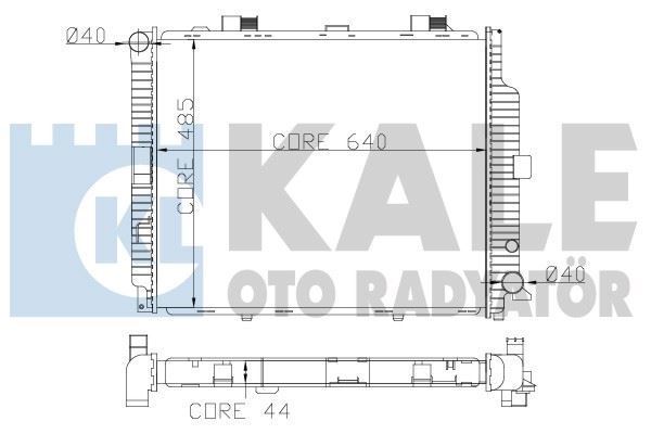 Kale 361500 Su Radyatörü E-Serısı S210 E-Serısı W210 641X488X42