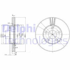 Delphi Bg3199 Fren Diski Ön Passat B5 1996 Sonrası Havalı 282Mm