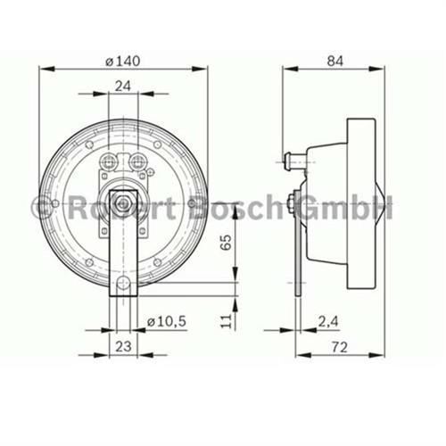 Bosch 320226016 Korna 300 Hz 115Db A 24V 60W Çap = 140Mm