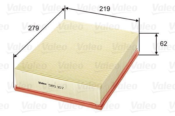 Valeo 585107 Hava Filtresi Volkswagen Transporter Bus 1.9/2.5 Tdı