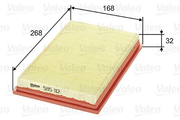 Valeo 585112 Hava Filtresi Ford Fıesta Iv 1.25I 16V