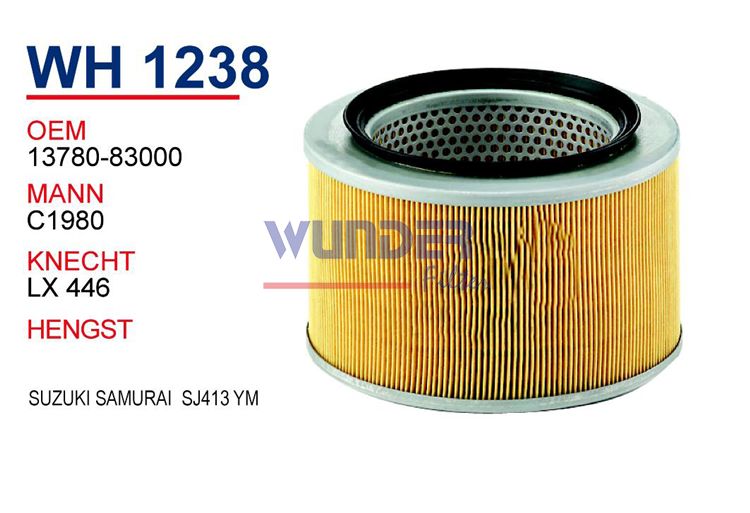 WUNDER WH1238 HAVA FİLTRESİ - SUZUKi SAMURAi SJ 413 Y.M