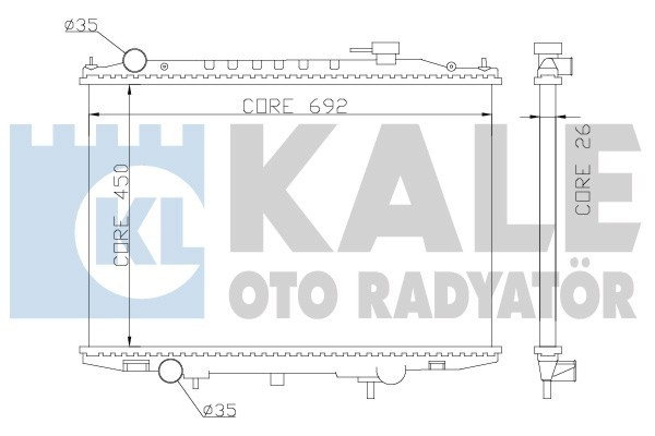 Kale 362900 Radyatör Nıssan Pıck Up D22 Al Pl Brz 450X691X26