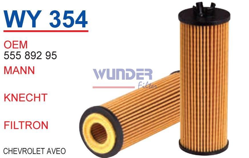 WUNDER WY354 YAĞ FİLTRESİ - CHEVROLET AVEO