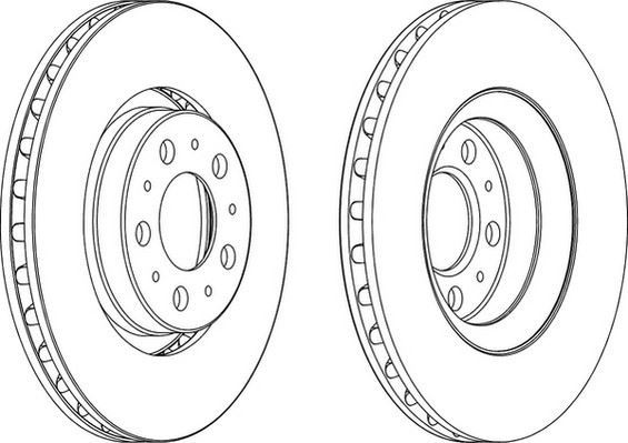 Ferodo Ddf1078C Ön Fren Aynası Volvo S60 00 S80 98-06 V70 97-00 2
