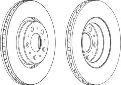 Ferodo Ddf1078C Ön Fren Aynası Volvo S60 00 S80 98-06 V70 97-00 2