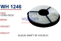 WUNDER WH1246 HAVA  FİLTRESİ - SUZUKI SWIFT II Saloon (AH, AJ) 1.