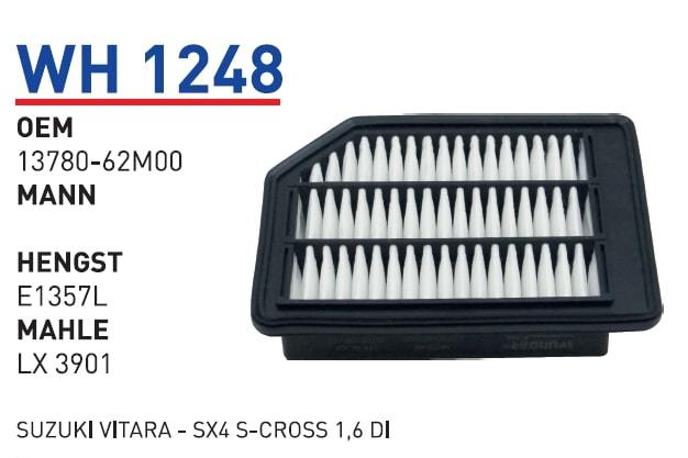 WUNDER WH1248 HAVA FİLTRESİ - SUZUKI VITARA - SX4 S-CROSS 1,6 DDİ