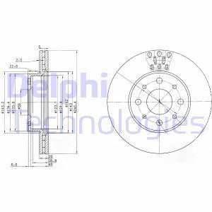Delphi Bg3425 Fren Diski Ön Palıo 1996 Sonrası Sıena 1996 Sonrası Havalı 240Mm