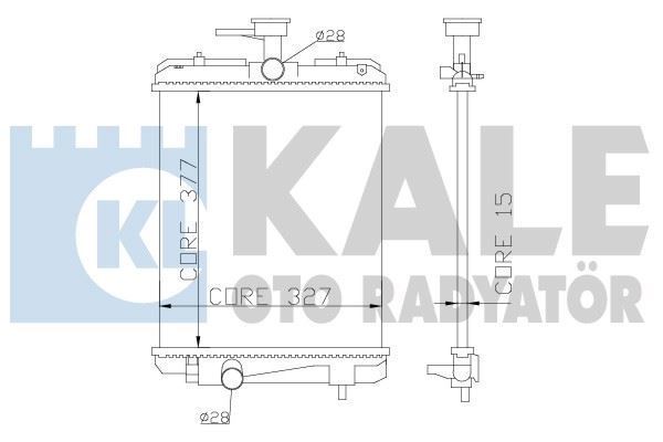 Kale 364400 Su Radyatörü 107 2005 Sonrası 1.0 12V 108  2014 Sonrası 1.0 Vtı / C1 05-