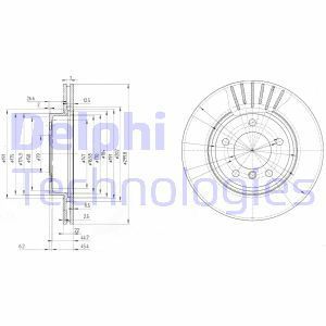 Delphi Bg3527C Fren Diski Ön 300Mm Karbon Kaplamalı 3 E46