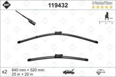 Valeo 119432 Cam Silgi Süpürgesı A6  2011 Sonrası Flat Blade 640 + 520Mm