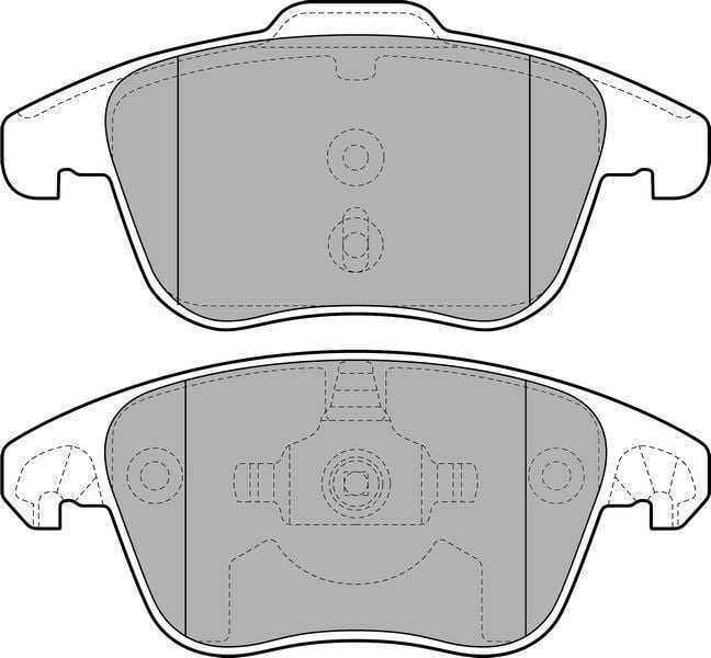 Delphi Lp2100 Fren Balatası Ön 208  2012 Sonrası 3008 2009 Sonrası 5008 2009 Sonrası / C4 Gra