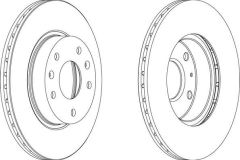 Ferodo Ddf1151 Fren Diski Ön Freelander 98-06 Havalı 277Mm
