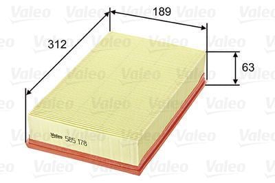 Valeo 585178 Hava Filtresi Volkswagen Transporter T5 2.5 Tdı
