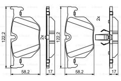 Bosch 986494862 Arka Balata X5 (E70)X5 (F15-F85)X6 (E71-E72)