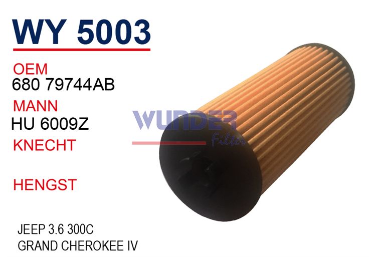 WUNDER WY5003 YAĞ FİLTRESİ - CHRSYLER 300 C 3.6-JEEP GRAND CHEROK