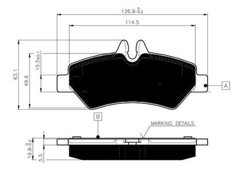 Marelli 323700013100 Arka Balata Fişli Crafter 2.5 Tdı 06 -Sprınt