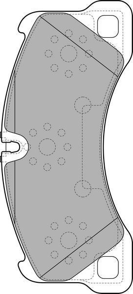 Delphi Lp2117 Fren Balatası Ön Touareg 7L 2002 Sonrası Touareg 7P  2010 Sonrası / Ca