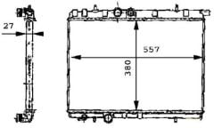 Kale 2040011Ab Su Radyatörü 206 1998 Sonrası 206 + Te3 2009 Sonrası 307 2000 Sonrası 1.4 16V