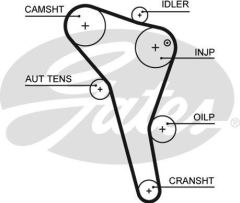 Gates 5622Xs Triger Eksantrik Kayışı 137×250 Caddy Iı Passat Polo