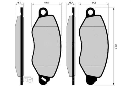 Marelli 323700013800 Ön Balata Transit V184 8.00