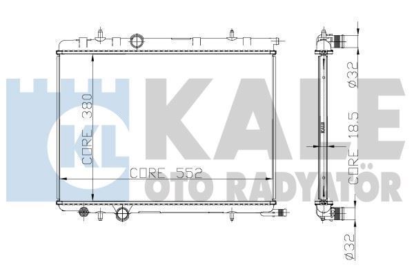 Kale 2044011Ab Su Radyatörü 307 / Xsara C4 Berlıngo 1.6 16V 1.4İ