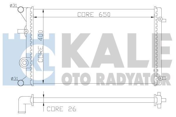 Kale 366400 Su Radyatörü Golf Iv 1998 Sonrası Bora 1998 Sonrası 1.4 16V 1.6I 1.6 16