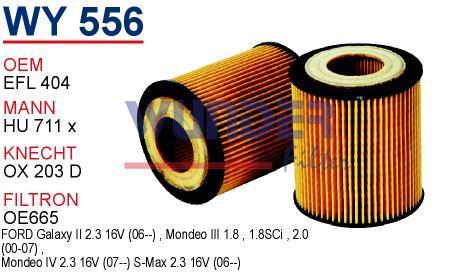 WUNDER WY556 YAĞ FİLTRESİ - MAZDA 6 1.8-2.0