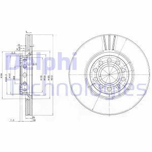 Delphi Bg3657 Fren Diski Ön Passat B5 2000 Sonrası / A4 A6 / Exeo 2009 Sonrası / Su