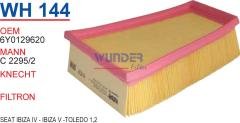 WUNDER WH144 HAVA FİLTRESİ - SEAT IBIZA IV - IBIZA V -TOLEDO 1,2
