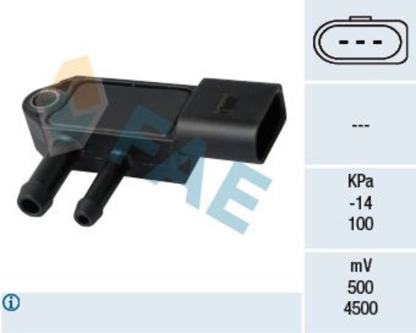 Fae 16109 Basınç Sensörü Vw 1.6 Tdi 2.0 Tdi 2009-